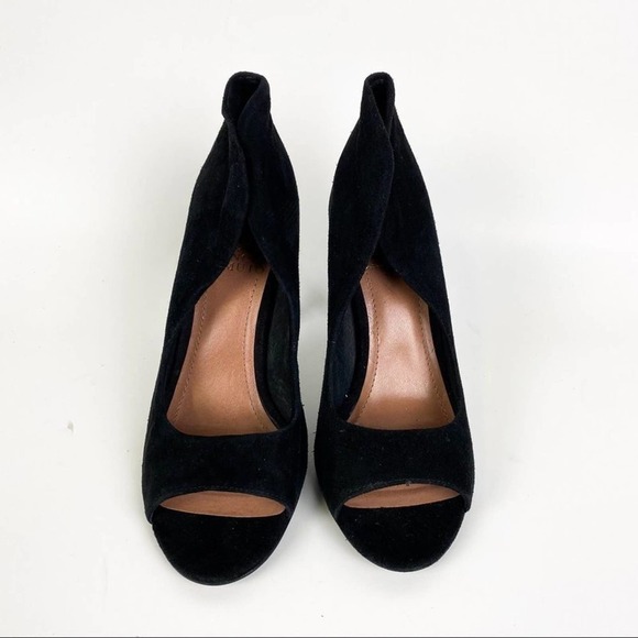 Vince Camuto Karolynn Black Suede Leather Heels size 6.5 - Picture 5 of 8